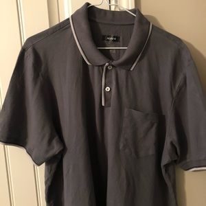 Alfani grey short sleeve polo